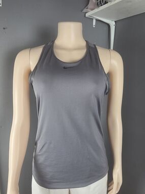 Nike Gray Racerback Athletic Tank Top